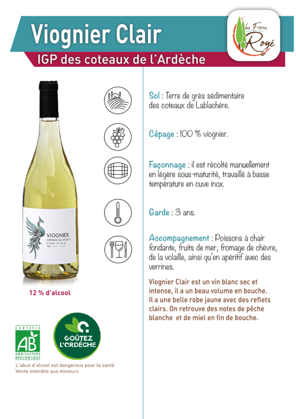 VIOGNIER CLAIR 2024 AB – Image 2