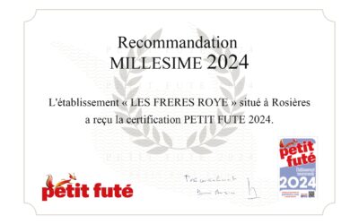 Recommandé par le Petit Futé !